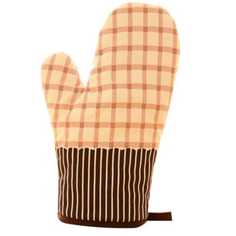 Thickened Insulation High Temperature Microwave Oven Gloves Sandy Brown Oven Mitts & Potholders