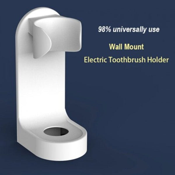 Upgraded Universal Electric Toothbrush Holder With Sticker Removable Wall Mount 1 Pack Tumblers & Toothbrush Holders