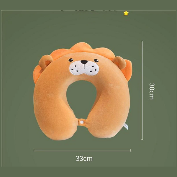 New Animal Memory Cotton U-Shaped Travel Pillow Car Neck Noon Rest Plane Relax The