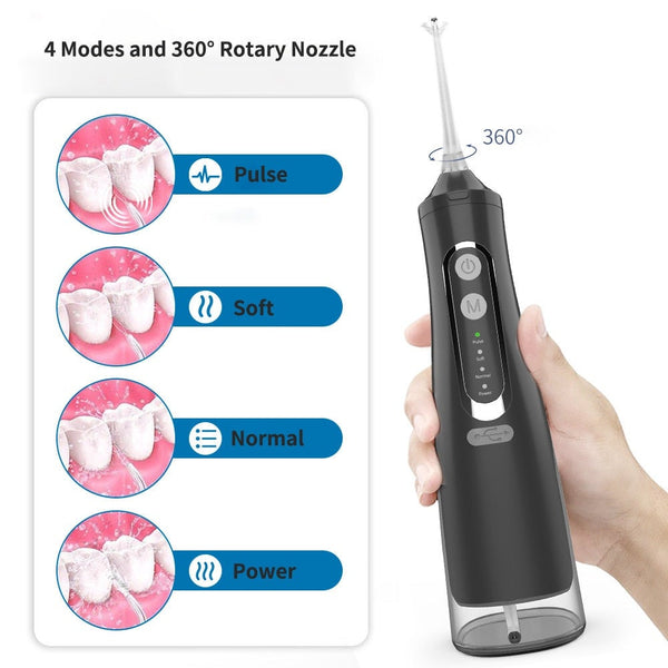 Air & Water Flossers Portable Oral Irrigator Usb Charging Electric Dental Water Jet Flosser 310Ml Tank