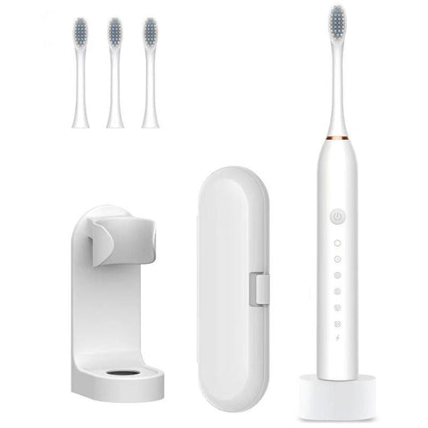 Ultrasonic Electric Toothbrush Rechargeable Usb Base 6 Mode Adults Sonic Ipx7 Travel Box Holder Electric Toothbrushes