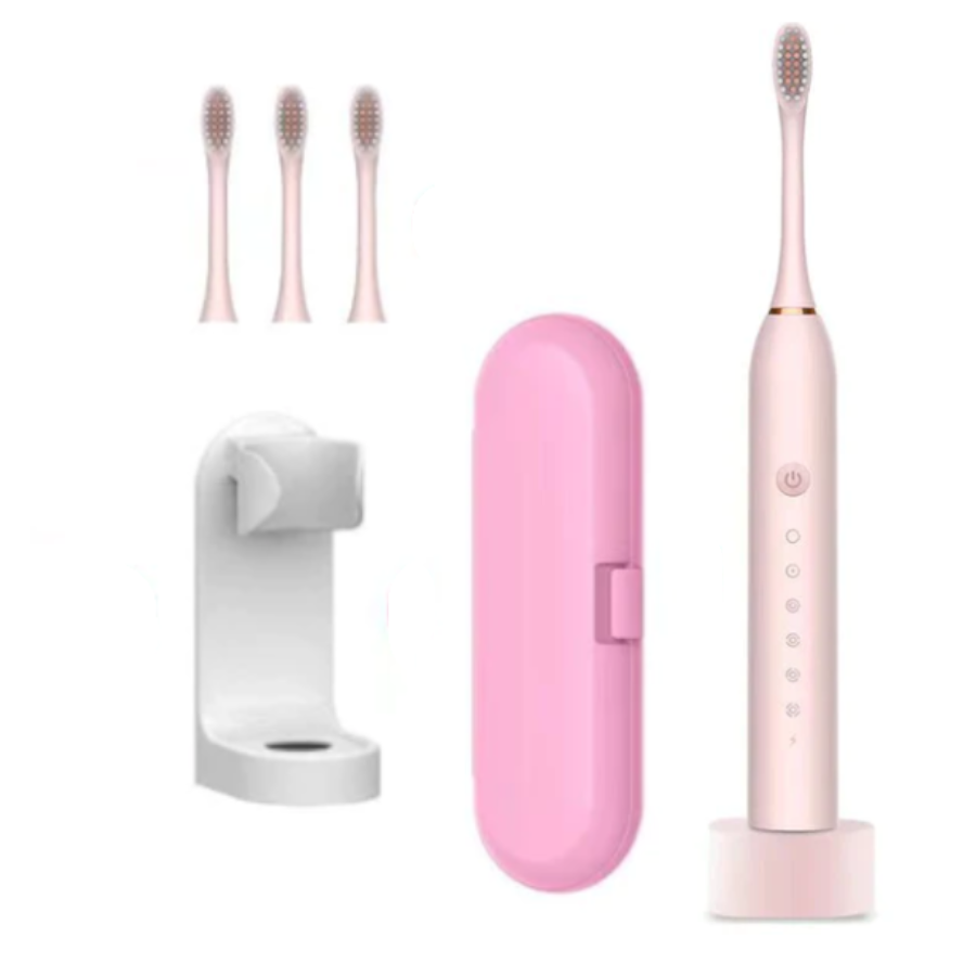 Electric Toothbrushes Ultrasonic Electric Toothbrush Rechargeable Usb Base 6 Mode Adults Sonic Ipx7 Travel Box Holder