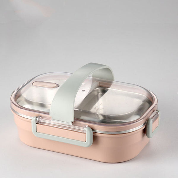 Newly Upgraded Leak Proof Lunch Box 304 Stainless Steel Bento School Office Field Portable Compartment Sealed Food Container