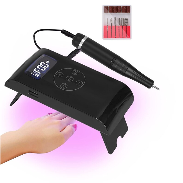 Rechargeable Electric Cordless Nail Drill Machine 35000 Rpm Uv Gel Dryer Lamp Electric Files & Tools