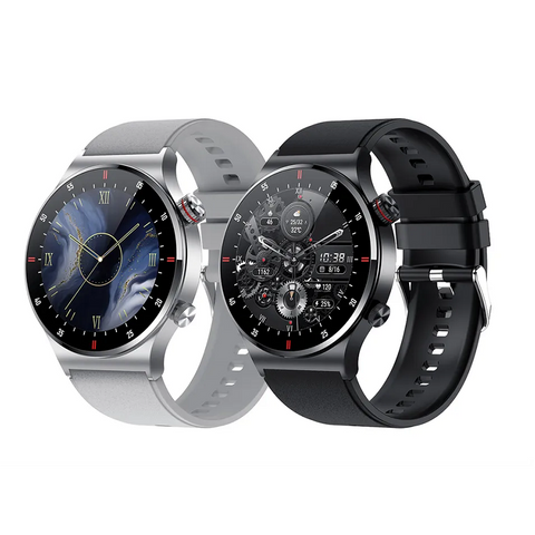 Nfc Bluetooth Calling Sports Fitness Smart Watch For Men Black Silver Smart Watches