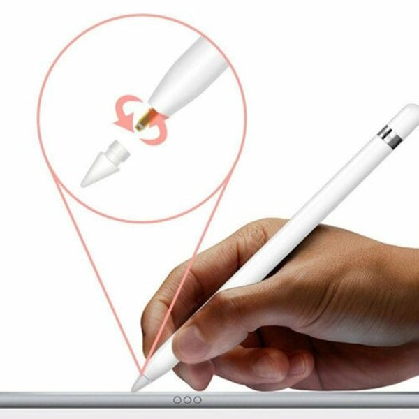 Nib Tip Replacement For Apple Pencil1 / 2 Ipad Pro Stylus Touchscreen 2Pcs White