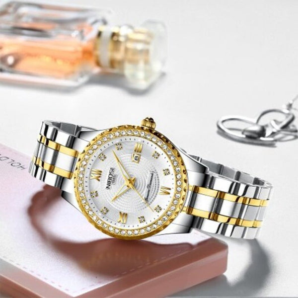 Veile Studios 2357 Fashion Casual Lover Watchluxury Quartzwomen Dress Wristwatch Warm White Watches