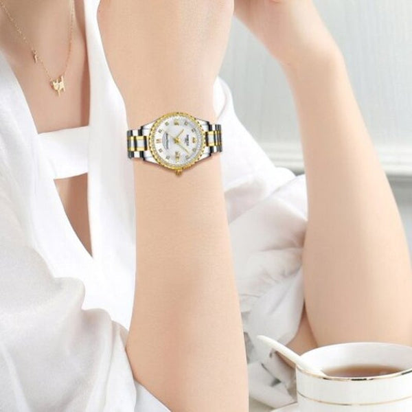 Veile Studios 2357 Fashion Casual Lover Watchluxury Quartzwomen Dress Wristwatch Warm White Watches