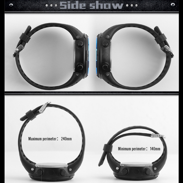 Veile Studios Night Light Sports Electronic Watch Multifunctional Waterproof Black Watches