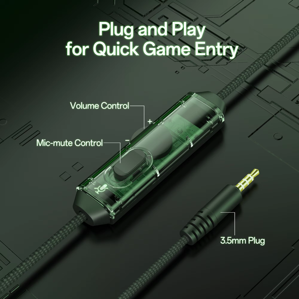 Headsets Noise Canceling Mic Stereo Sound Gaming Headphones For Ps5 Ps4 Xbox One