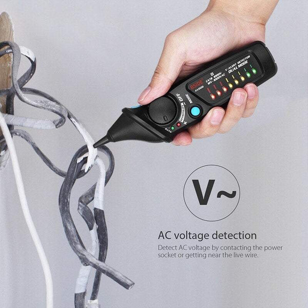 Generators Power Non Contact Pen Shaped Ac Voltage Tester Alert Detector Auto / Manual Dual Mode Ncv Live Wire Check With Adjustable Sensitivity Sound And Light Alarm