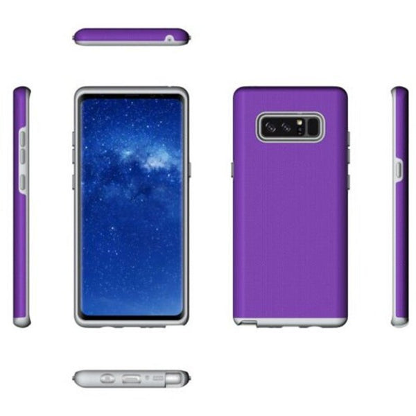 Non Slip Surface Shockproof Back Pc Case For Samsung Galaxy Note 8 Purple