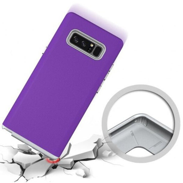 Non Slip Surface Shockproof Back Pc Case For Samsung Galaxy Note 8 Purple