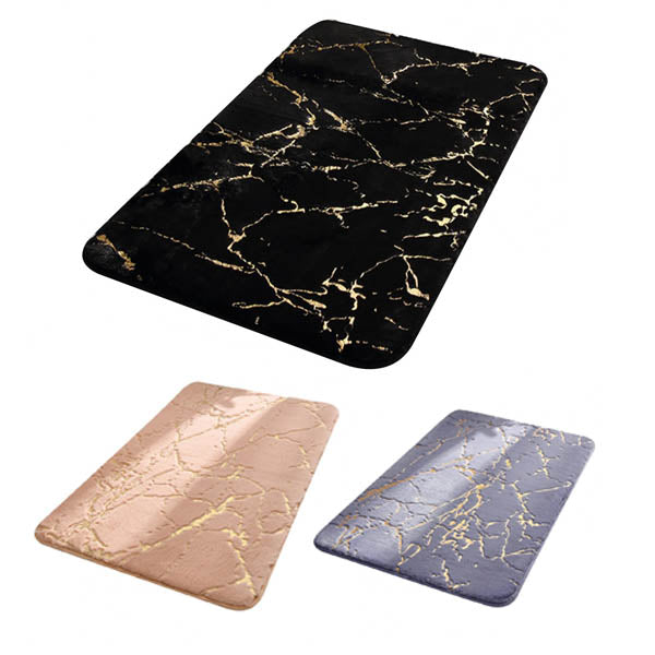 Non Slip Soft Thick Absorbent Marble Design Bathroom Mat Bath Mats Rugs & Toilet Covers