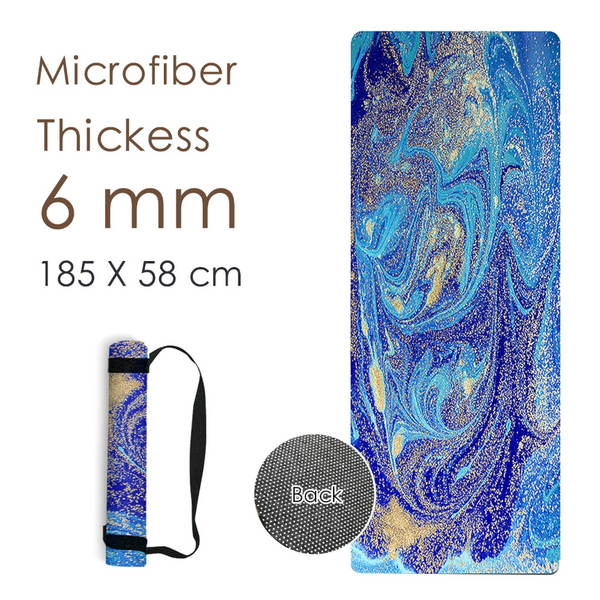 Non Slip Yoga Mat Portable Foldable Gym Durable Non Skid Mats Pilates Exercise Mats & Non Slip Towels