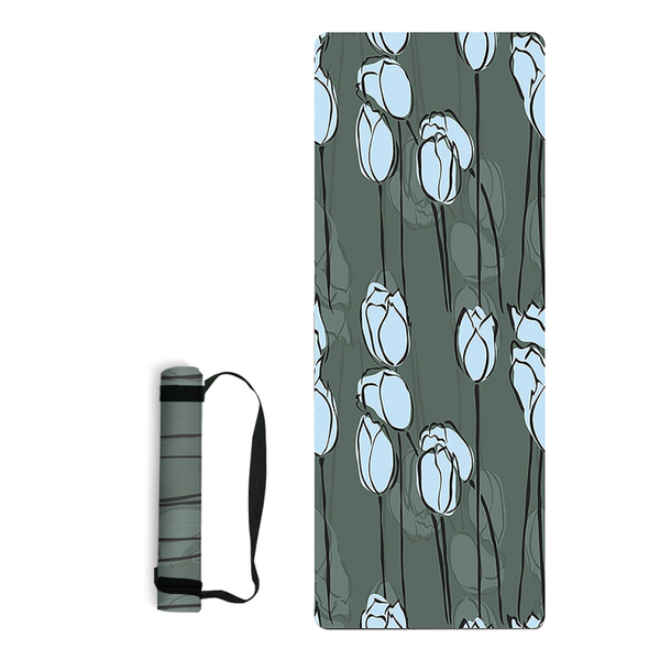 Non Slip Yoga Mat Portable Foldable Gym Durable Non Skid Mats Pilates Exercise Mats & Non Slip Towels