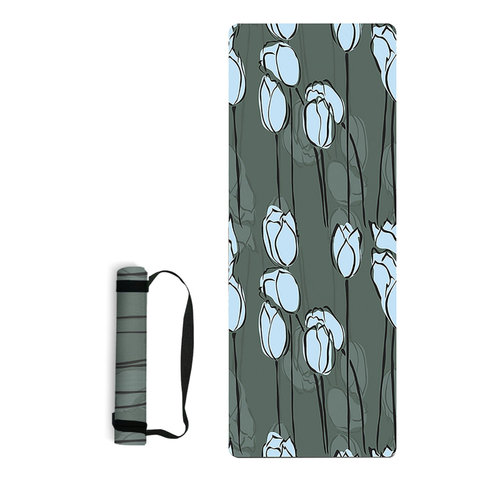 Non Slip Yoga Mat Portable Foldable Gym Durable Non Skid Mats Pilates Exercise Mats & Non Slip Towels