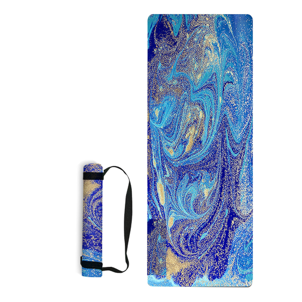 Non Slip Yoga Mat Portable Foldable Gym Durable Non Skid Mats Pilates Exercise Mats & Non Slip Towels