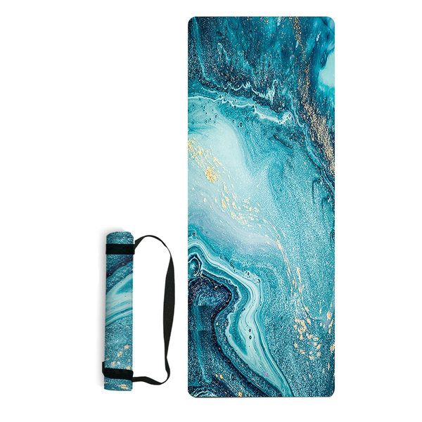 Non Slip Yoga Mat Portable Foldable Gym Durable Non Skid Mats Pilates Exercise Mats & Non Slip Towels