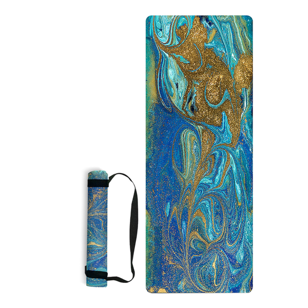 Non Slip Yoga Mat Portable Foldable Gym Durable Non Skid Mats Pilates Exercise Mats & Non Slip Towels