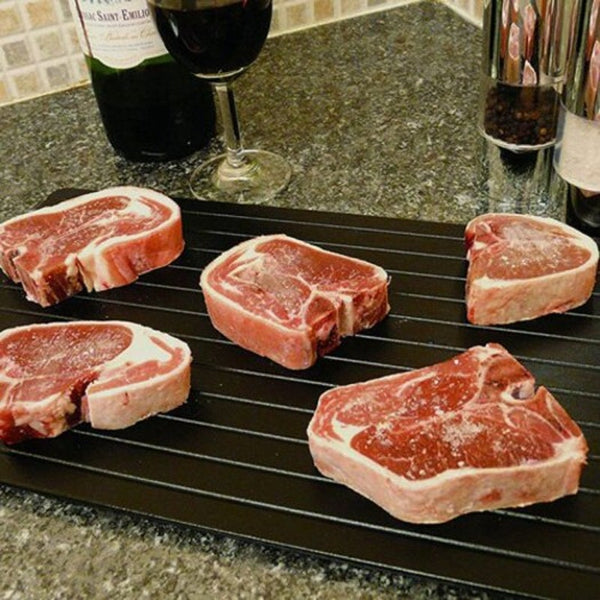 Non Stick Kitchen Fast Defrosting Tray Black Baking Trays