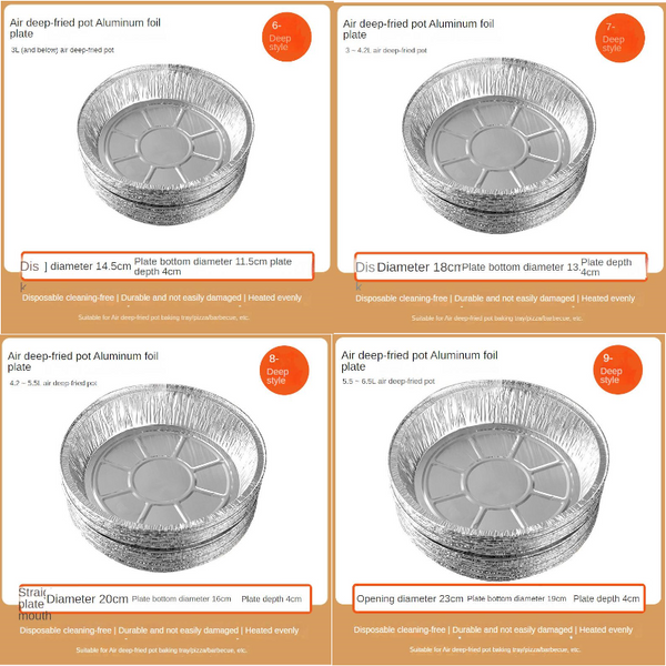 Non Stick Aluminum Foil Liners Air Fryer Disposable Oil Proof Steaming Basket Drip Pan Tray Air Fryer Accessories