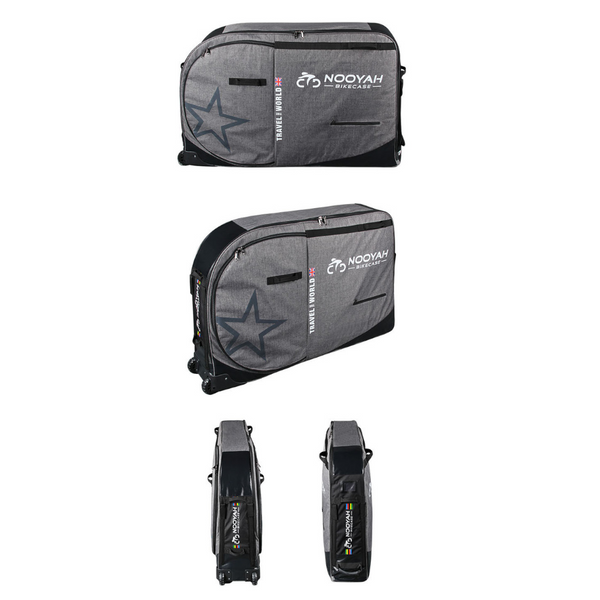 Nooyah Bike Travel Bag Case Plane Boat Transport Fits Cross Country All Mountain Mtb Tt Road Triathlon 29Er 700C Bicycle Transport Cases & Bags