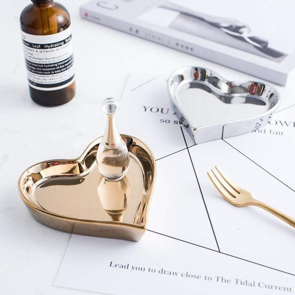 Veile Studios Nordic Heart Dish Jewellery Rings Earrings Holder Home Storage Jewellery Holders & Organisers
