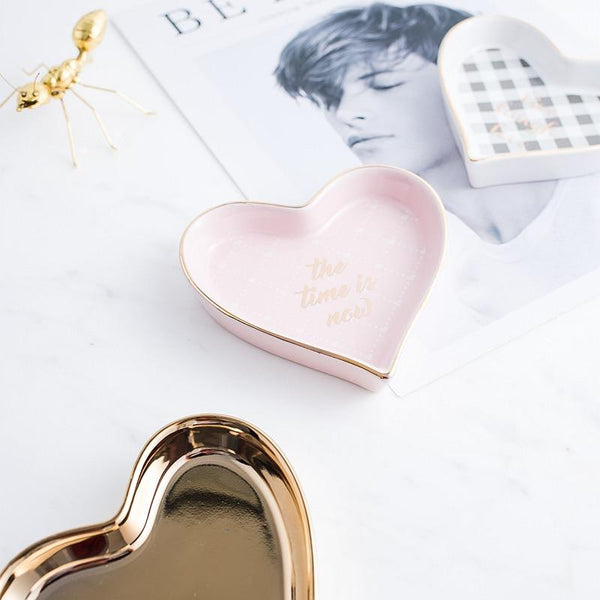 Veile Studios Nordic Heart Dish Jewellery Rings Earrings Holder Home Storage Jewellery Holders & Organisers
