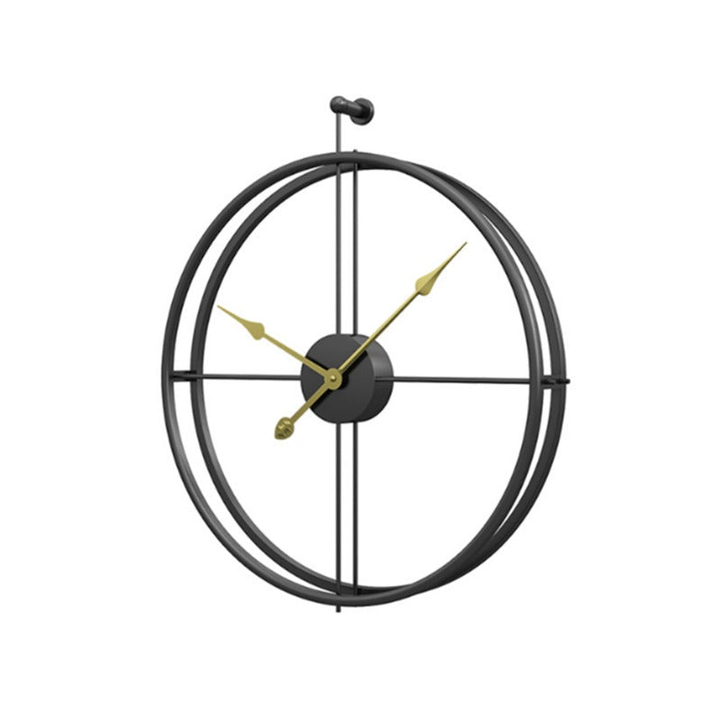 Nordic Creative Fashion Iron Wall Clock Living Room Bedroom Simple Craft Wall Clocks