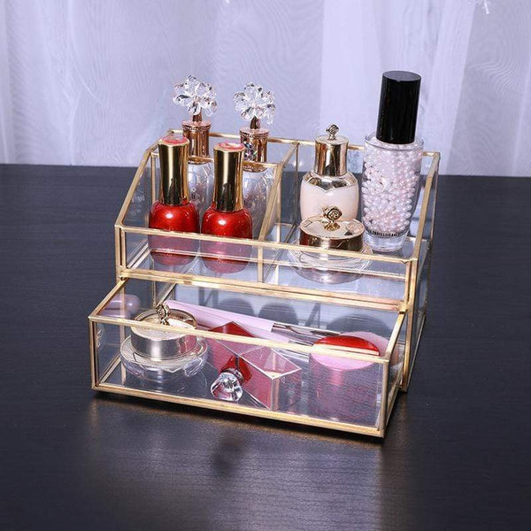 Elegant Glass Storage Box Bathroom Accessories Bedroom Decor Storage Boxes