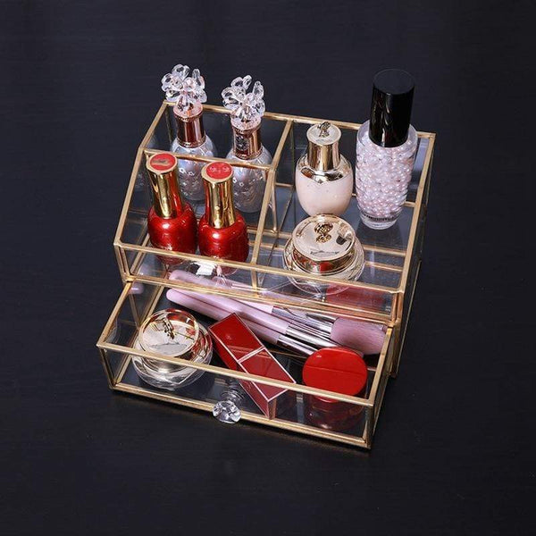 Elegant Glass Storage Box Bathroom Accessories Bedroom Decor Storage Boxes