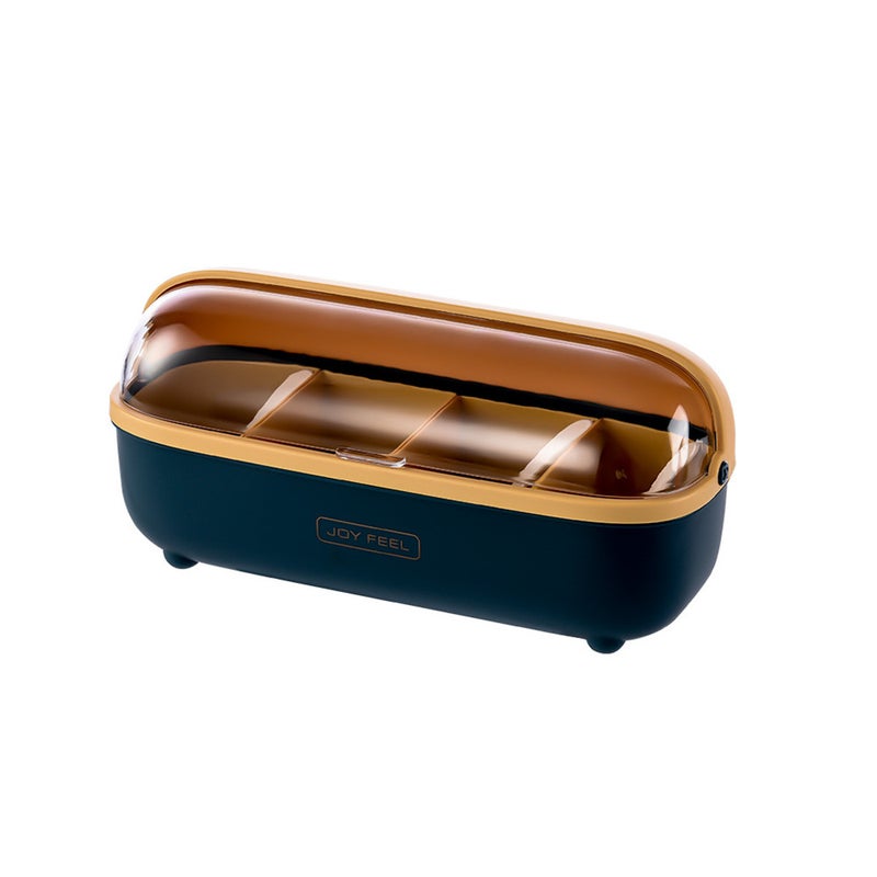 Nordic Spice Jar Salt Pepper Shakers Container Set Oval Transparent Seasoning Box Rack Kitchen Storage Tools Spice Jars & Racks