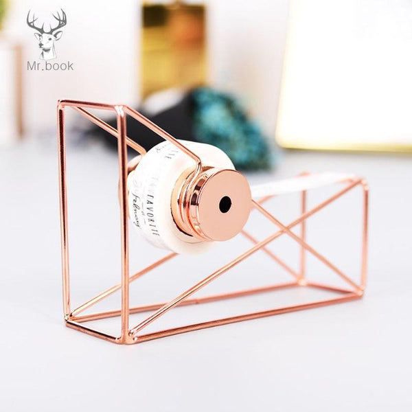 Rose Gold Tape Holder Office Accessories Packing Tape Dispensers