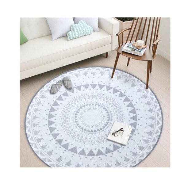 Nordic Style Round Decorative Carpet Area Rug Foot Door Hanging Basket Mat 3 Rugs