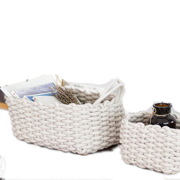 Nordic Thick Cotton Rope Storage Box Simple Basket Storage Bins & Baskets