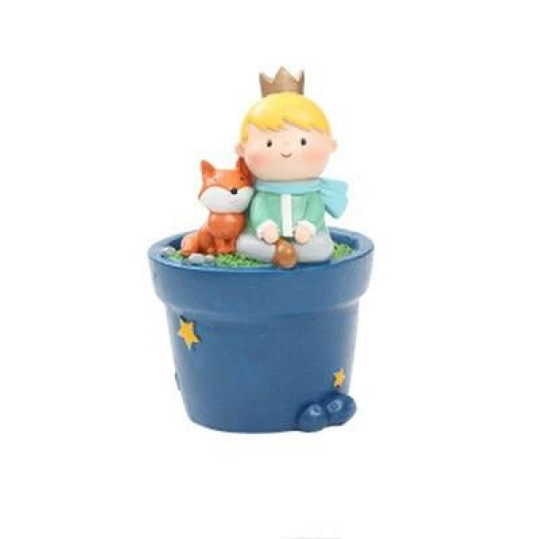 Nordic Cartoon Fairy Prince Resin Flower Pot Desktop Decoration Cute Boy Baskets Pots Window Boxes