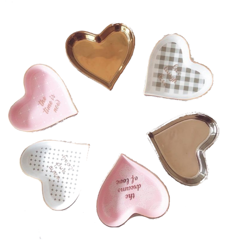 Veile Studios Nordic Heart Dish Jewellery Rings Earrings Holder Home Storage Jewellery Holders & Organisers