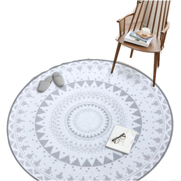 Nordic Style Round Decorative Carpet Area Rug Foot Door Hanging Basket Mat 3 Rugs