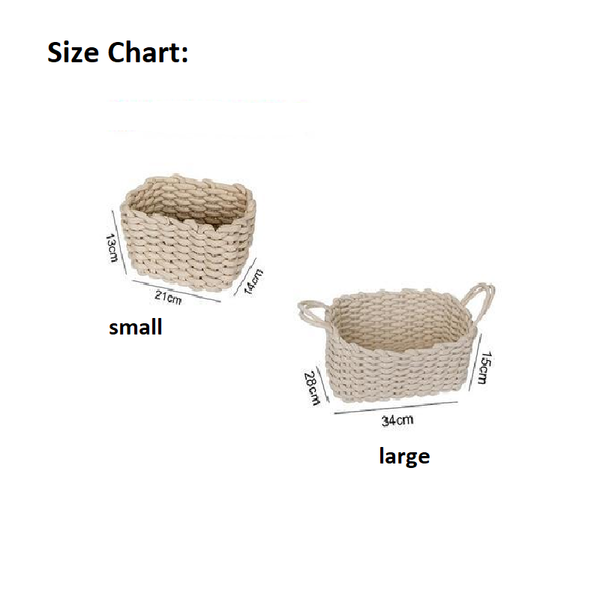 Nordic Thick Cotton Rope Storage Box Simple Basket Storage Bins & Baskets