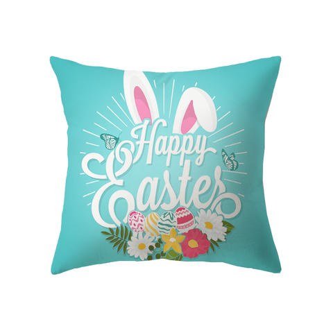 Nordic Minimalist Easter Rabbit Peach Skin Fabric Pillow Cushion Cover
