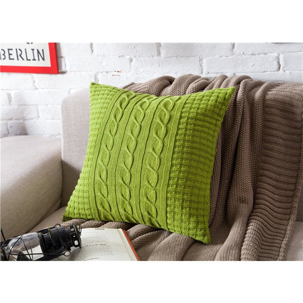 45 X 45Cm Nordico Handmade Cozy Knit Button Cushion Cover Ver 8 Cushions & Decorative Pillows