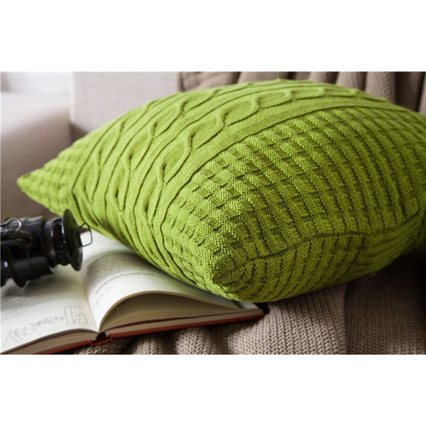 45 X 45Cm Nordico Handmade Cozy Knit Button Cushion Cover Ver 8 Cushions & Decorative Pillows