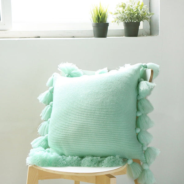 45 X 45Cm Nordico Handmade Cozy Knit Button Cushion Cover Ver 7 Cushions & Decorative Pillows