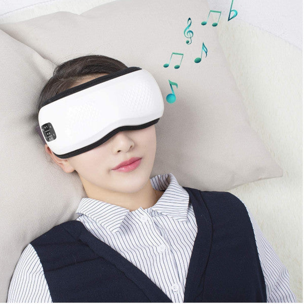 Eye Massager Charging Rechargeable Wireless Digital Temple With Heating Air Pressure Point Vibration Music For Care Dry Massagers