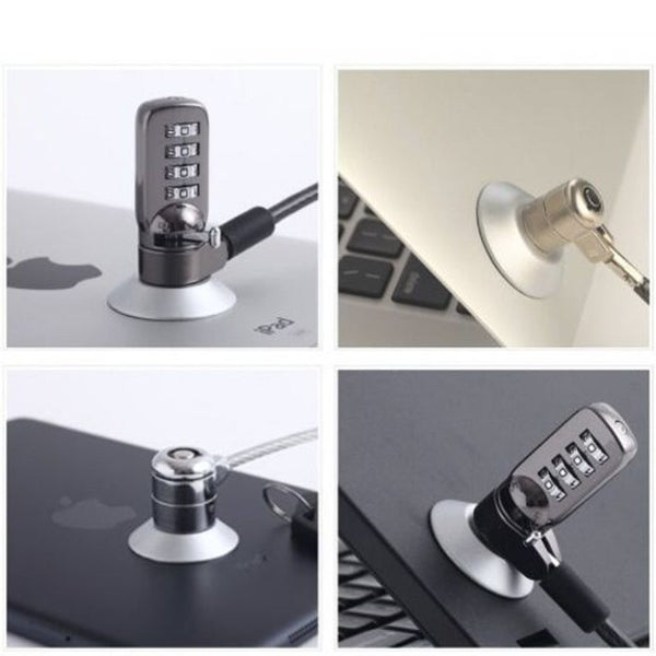 Notebook Lock Keyhole Portable Round Anti Theft Silver
