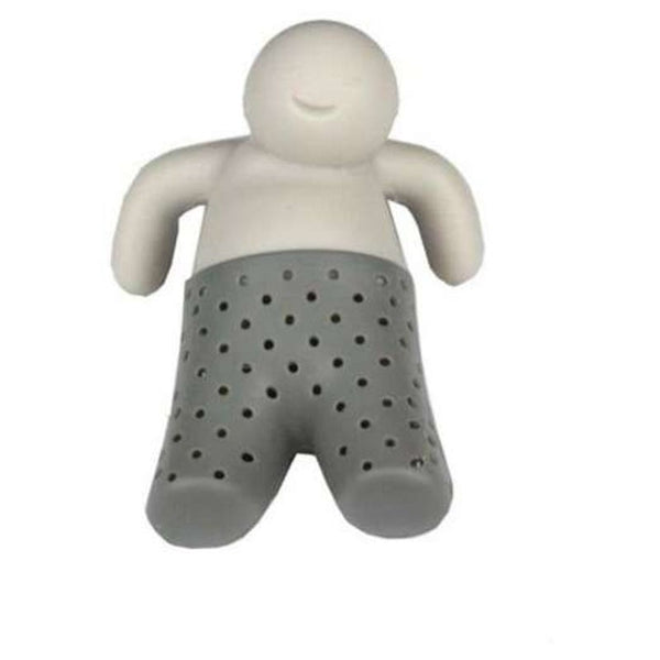 Novel Teabags Bathing Kids Style Silicone Strainer Filter Home Office Gadget Gray