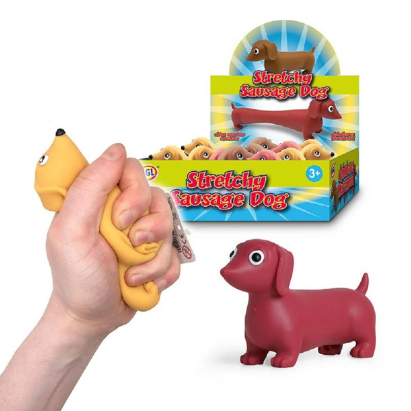 Novelty Stretch Dachshund Sausage Dog Toy (Selected At Random) Dog Toys