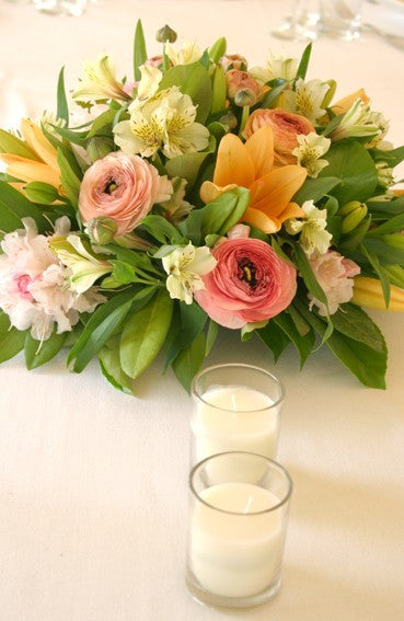 My Decorations 10 White Wax Clear Glass Holder Votive Candle Wedding Event Centrepiece Table Candle Holders & Accessories