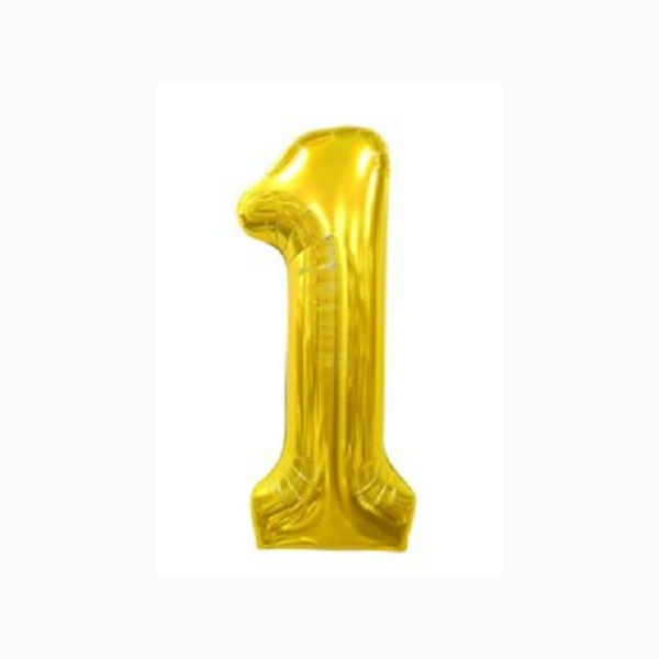 Large Digital Aluminum Foil Balloon 40 Inch Helium Gold Balloons